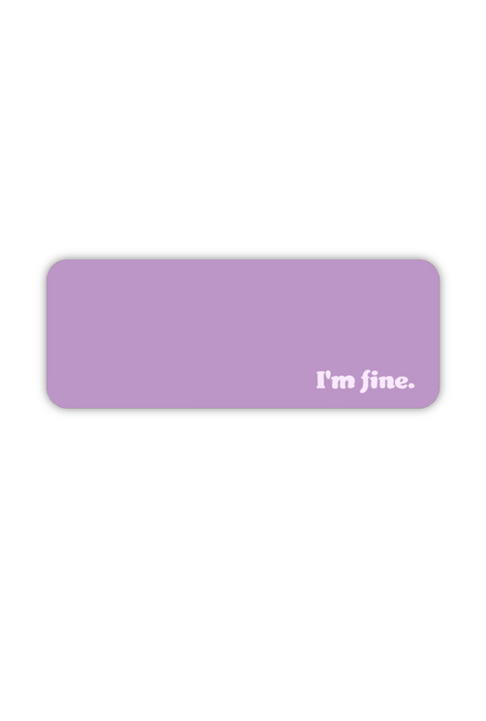 I'm Fine Purple Gaming Mat