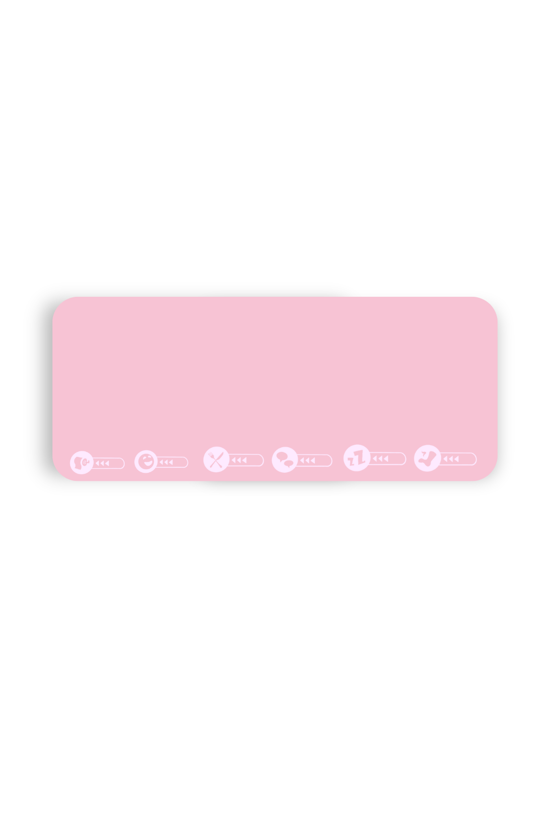 Status Icons Pink Gaming Mat | Pre-Sale